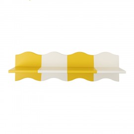 Etagere murale design coloree jaune Bloomingville Bubbi