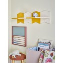 Etagere murale design coloree jaune Bloomingville Bubbi