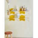 Etagere murale design coloree jaune Bloomingville Bubbi