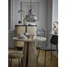 Lampe suspension verre strie chic elegante Bloomingville Sybia
