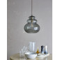 Lampe suspension verre strie chic elegante Bloomingville Sybia