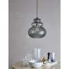 Lampe suspension verre strie chic elegante Bloomingville Sybia