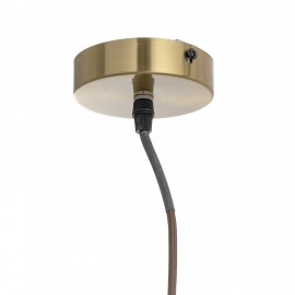 Lampe suspension verre strie chic elegante Bloomingville Sybia