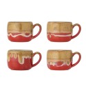 Mugs gres artisanal couleur Bloomingville Sheen set de 4