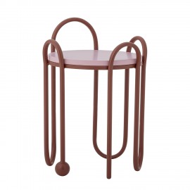 Table basse d appoint bout de canape design rouge Bloomingville Whimsica