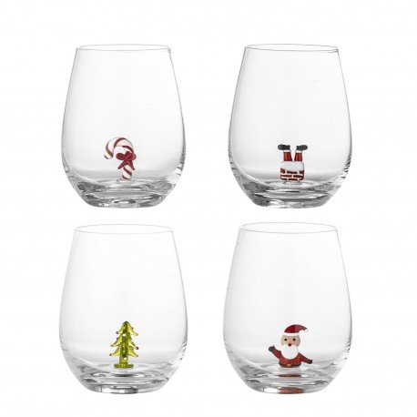 Verres a boire decoration noel Bloomingville Misa set de 4