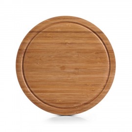 Planche à découper service ronde bois bambou Zeller