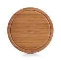 Planche a decouper service ronde bois bambou Zeller