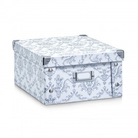 Boite de rangement décorative carton imprimé Zeller