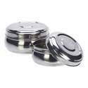 Boites avec couvercle acier inoxydable Madam Stoltz set de 2