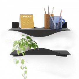 Etagere murale design modulable acier Umbra Surf