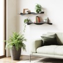 Etagere murale design modulable acier Umbra Surf