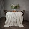 Grande nappe en lin motif floral Nordra Sweden