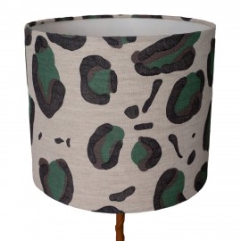 Abat jour luminaire textile imprime lin Nordra Sweden LoDjur