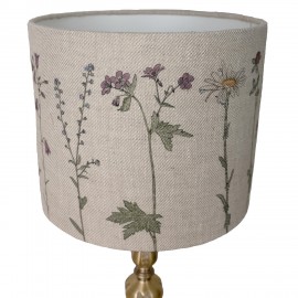 Abat jour imprime floral lin Nordra Sweden