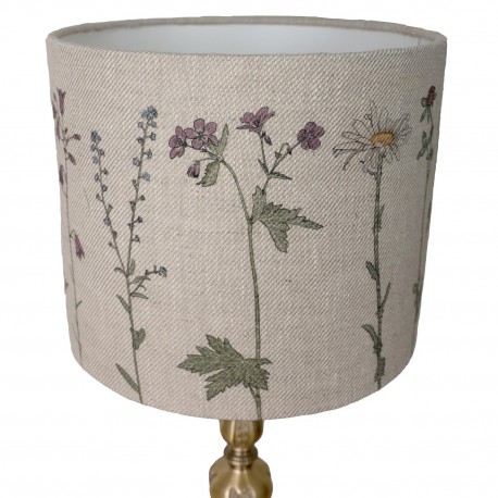 Abat jour imprime floral lin Nordra Sweden
