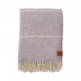 plaid laine agneau chaud mauve lilas violet klippan