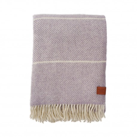 plaid laine agneau chaud mauve lilas violet klippan