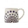Mug gres peint design scandinave Bloomingville Shama