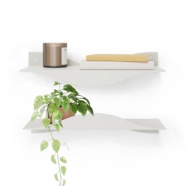 Etagere murale design acier modulable Umbra Surf set de 2