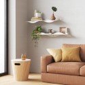 Etagere murale design acier modulable Umbra Surf set de 2