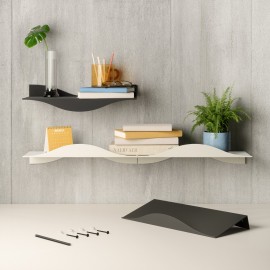 Etagère murale modulable acier Umbra Surf set de 2