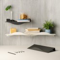 Etagere murale design acier modulable Umbra Surf set de 2