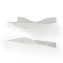 Etagere murale design acier modulable Umbra Surf set de 2