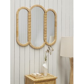 Miroir mural rotin décoratif Bloomingville Cardiz