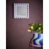 Petit miroir mural bois peint Bloomingville Badia