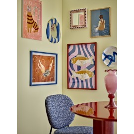 Petit miroir mural bois peint Bloomingville Badia