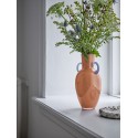 Vase design verre orange corail Bloomingville Anniversary