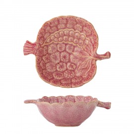 Bol gres rose forme fruit Bloomingville Gideon