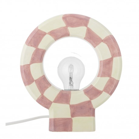 Lampe de table ceramique design rose Bloomingville Vialini