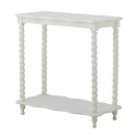 Table console bois blanc pieds torsades Bloomingville Bia