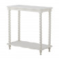 Table console bois blanc pieds torsades Bloomingville Bia