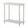 Table console bois blanc pieds torsades Bloomingville Bia