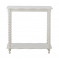 Table console bois blanc pieds torsades Bloomingville Bia