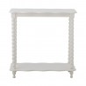 Table console bois blanc pieds torsades Bloomingville Bia