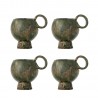 Tasse design original gres emaille Bloomingville Avonlea set de 4