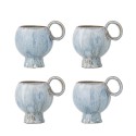 Tasse a cafe design gres emaille artisanal Bloomingville Avonlea set de 4