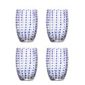 Verre a eau souffle design colore Bloomingville Brinley set de 4