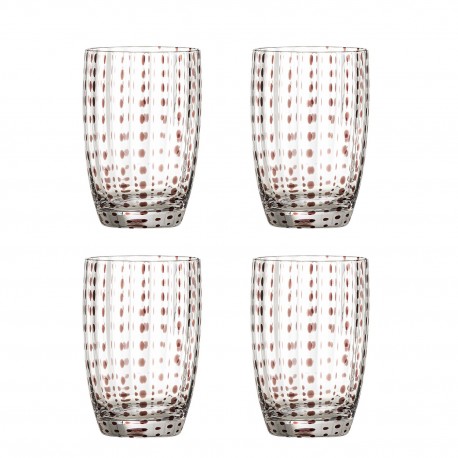 Verre a eau design souffle a pois Bloomingville Brinley