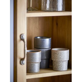 Tasse a cafe design epure gres Bloomingville Ewan set de 4