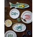 Assiettes poissons peint gres Bloomingville Hadden set de 4