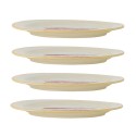 Assiettes decores de poissons peints Bloomingville Haden set de 4
