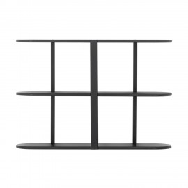 Etagere murale design bois noir Bloomingville Vicente