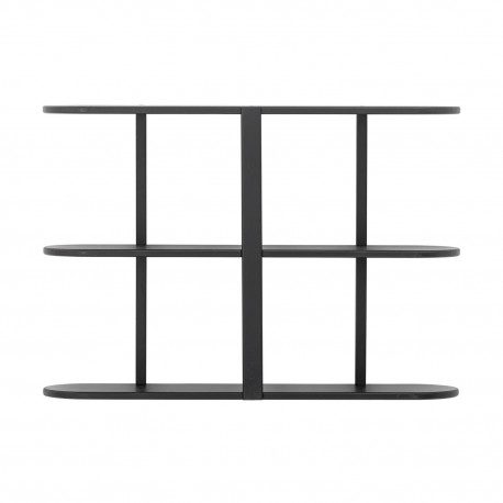Etagere murale design bois noir Bloomingville Vicente