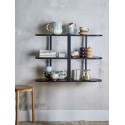 Etagere murale design bois noir Bloomingville Vicente