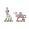 Bougeoir chiens céramique Bloomingville Doglie set de